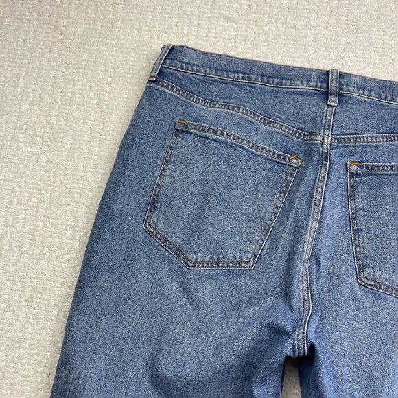 Abercrombie Fitch The Ankle Straight Ultra High Rise Blue Jeans Women’s 34/18S - Picture 9 of 11